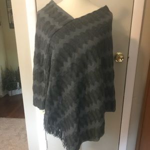 Grey Poncho